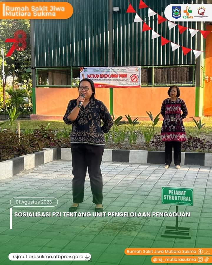 SOSIALISASI PZI RSJMS MENUJU WBBM 2023 POKJA PENINGKATAN KUALITAS PELAYANAN PUBLIK